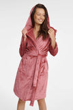 Cozy Quilted Women's Bathrobe with Hood and Pockets