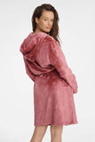 Cozy Quilted Women's Bathrobe with Hood and Pockets
