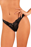 Alluring Black Lace Thong for Everyday Elegance
