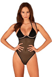 Elegant Minimalist Black Mesh Body with Colorful Accents