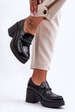 Stylish Heeled Half Shoes with Natural Leather Comfort