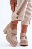 Stylish Women's Leather Heeled Half Shoes with Comfort Fit