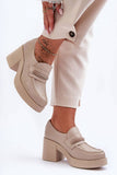 Stylish Women's Leather Heeled Half Shoes with Comfort Fit
