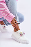 Eco-Friendly Slip-On Sports Shoes with Crystal Accent