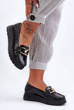 Natural Leather Women's Moccasins with Decorative Detail