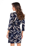 Elegant Lace-Trimmed Women's Viscose Bathrobe with Pockets