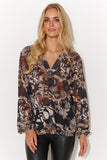 Elegant Women's Loose Fit Mesh Blouse in 5 Patterns