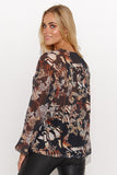 Elegant Women's Loose Fit Mesh Blouse in 5 Patterns