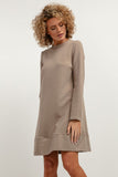 Trendy Knitted Trapezoidal Dress for Autumn Style