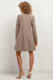 Trendy Knitted Trapezoidal Dress for Autumn Style