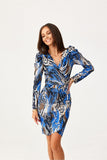 Convertible Dress with Buff Sleeves and Elegant Neckline