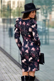 Convertible Mini Dress with Buff Sleeves and Layered Neckline