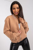 Women's Camel Colored Lined Jacket with Pockets