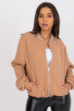 Women's Camel Colored Lined Jacket with Pockets