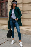 Tailored Single-Breasted Coat with Button Details