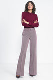 Wide Leg Pants with Elevated Waist for a Flattering Fit
