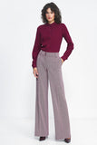 Wide Leg Pants with Elevated Waist for a Flattering Fit