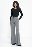 Wide Leg Pants with Elevated Waist for a Chic Look