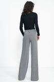 Wide Leg Pants with Elevated Waist for a Chic Look