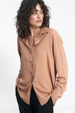Soft Office Blouse with Collar in Muted Shades