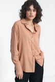 Soft Office Blouse with Collar in Muted Shades