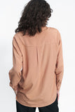 Soft Office Blouse with Collar in Muted Shades