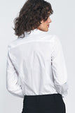Elegant Slim Fit White Collar Shirt for Business Attire
