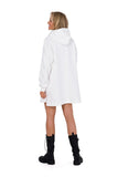 Knit Dress with Hood, Long Sleeves, and Kangaroo Pocket