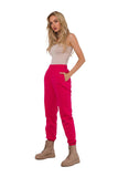 Knitted Jogger Sweatpants with Elastic Waistband and Pockets