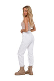 Knitted Joggers with Elastic Waistband and Side Pockets