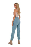 Knitted Jogger Sweatpants with Elastic Waistband and Pockets