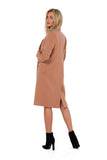 Classic Women's Fleece Coat with Padded Collar and Pockets