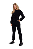 Elegant Women's Zippered Suit with Ties and Pockets