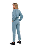Women's Long Sleeve Zippered Suit with Ties and Pockets