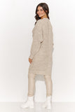 Chic Women's Sweater with Unique Patterns & Gold Logo