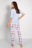 Elegant Women's Short Sleeve Pajama Set