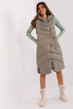 Quilted Insulated Hooded Vest with Slip Pockets