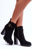Chic High Heel Eco-Suede Boots with Insulated Comfort