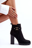 Chic High Heel Eco-Suede Boots with Insulated Comfort