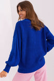 Charming Heart Neckline Casual Sweater with Buttons