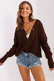 Charming Casual Sweater with Heart Neckline and Buttons