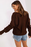 Charming Casual Sweater with Heart Neckline and Buttons