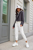 Stylish Long Sleeve Lined Jacket for Autumn Wear