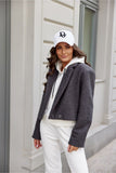 Stylish Long Sleeve Lined Jacket for Autumn Wear