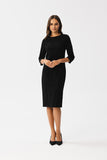 Charming Pencil Cut Dress with Elegant Slit Details