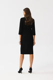Charming Pencil Cut Dress with Elegant Slit Details