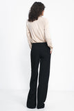 Wide Leg Pants with Raised Waist for a Flattering Fit