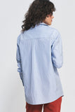 Delicate Striped Collar Shirt for Soft Office Styling
