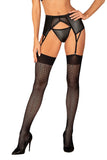 Charming Geometric Mesh Stockings for Feminine Elegance