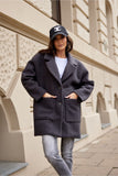 Versatile Women's Long Buttoned Jacket in Soft Fabric